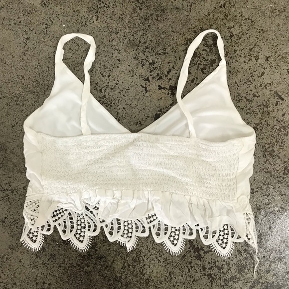 White lace crop top - Picture 2 of 4